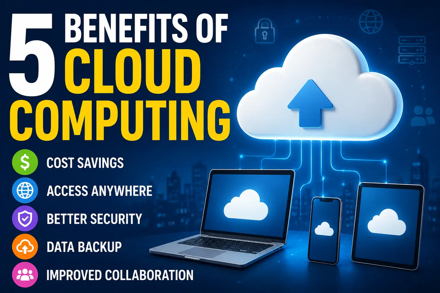 5 benefits of cloud computing